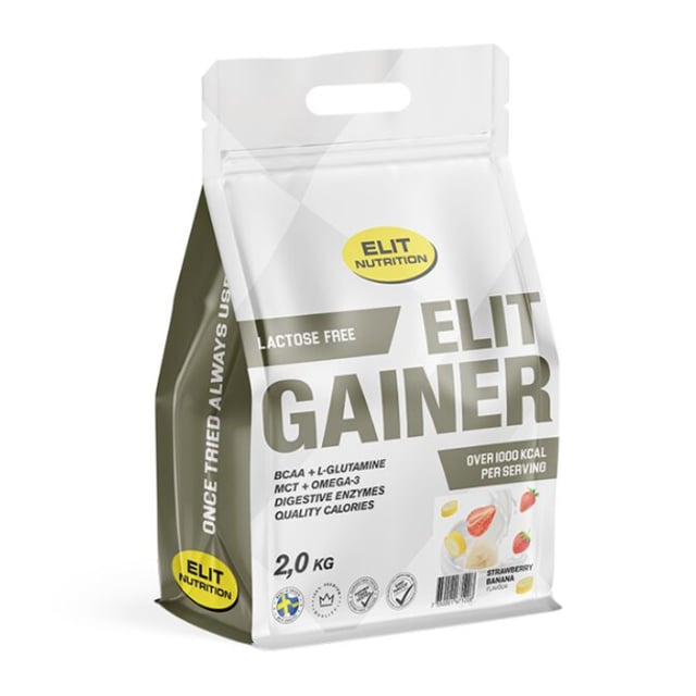 Elit Nutrition Gainer Laktosfri Strawberry Banana 2kg