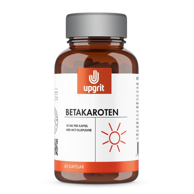 Upgrit Betakaroten 50 mg 60 kapslar