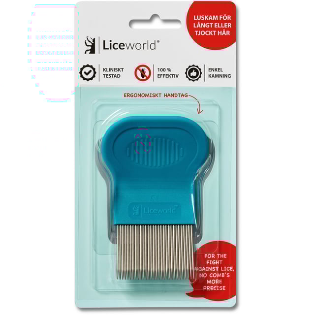 Liceworld Luskam Metall Långt & Tjockt Hår 1 st