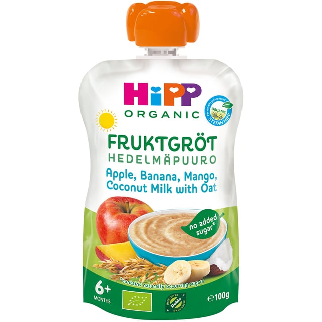 HiPP Klämmis Gröt Äpple Banan & Mango 100g