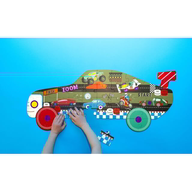 Floss & Rock Pussel 40 bitar Racing Car