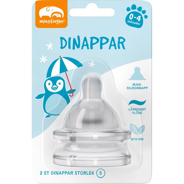 Minstingen Dinapp 0–4 månader 2 st