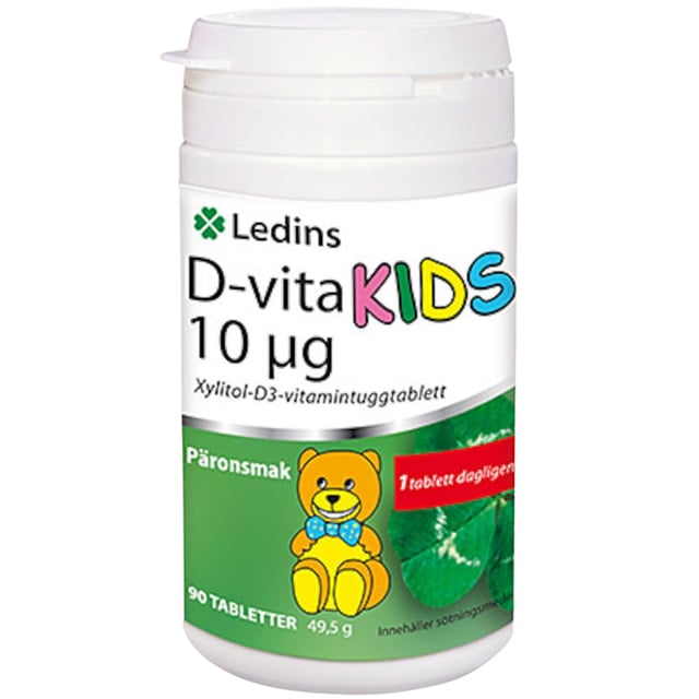 Ledins D-vita Kids 10µg 90 tabletter