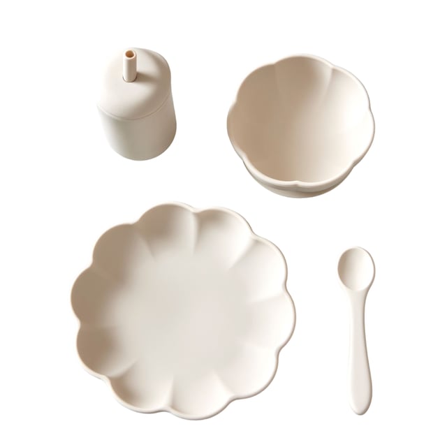 Jack o Juno Little Poppy Dining Set Cream