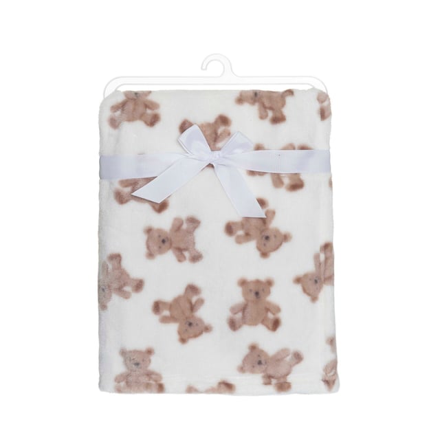 Fresh Kid Filt Nallar Deluxe beige 75x100cm