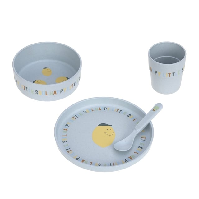 Lässig Tallriksset PP/Cellulosa Happy Fruits Lemon