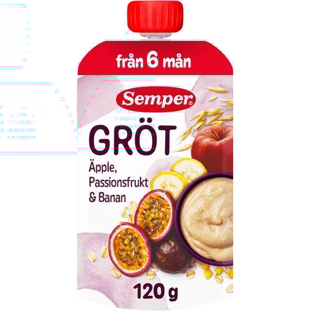 Semper Grötklämmis Passionsfrukt från 6 månader 120 g