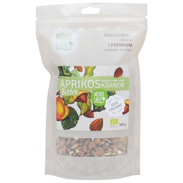 Mother Earth Aprikoskärnor Bittra EKO 500g
