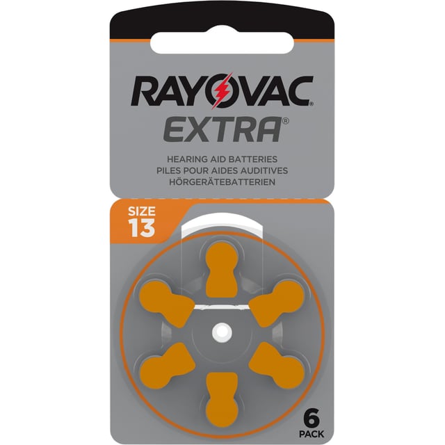 Rayovac Extra Stl13 Orange 6 st
