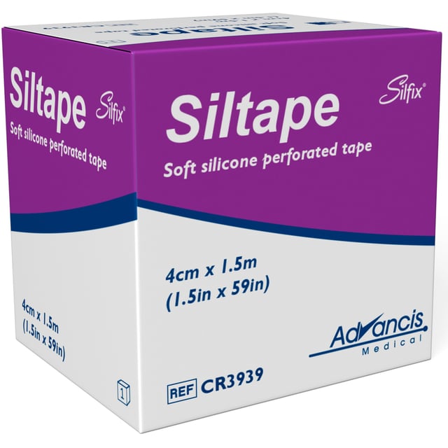 Siltape Medicinsk Silikontejp 4 cm x 1,5 m