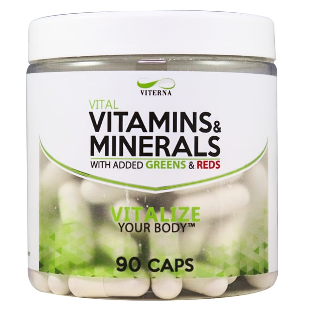 Viterna Vital Multivitamin & Minerals + Greens & Reds 90 kapslar