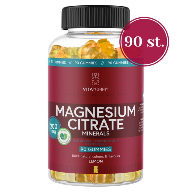Vitayummy Magnesium Citrate Lemon 90 tuggtabletter