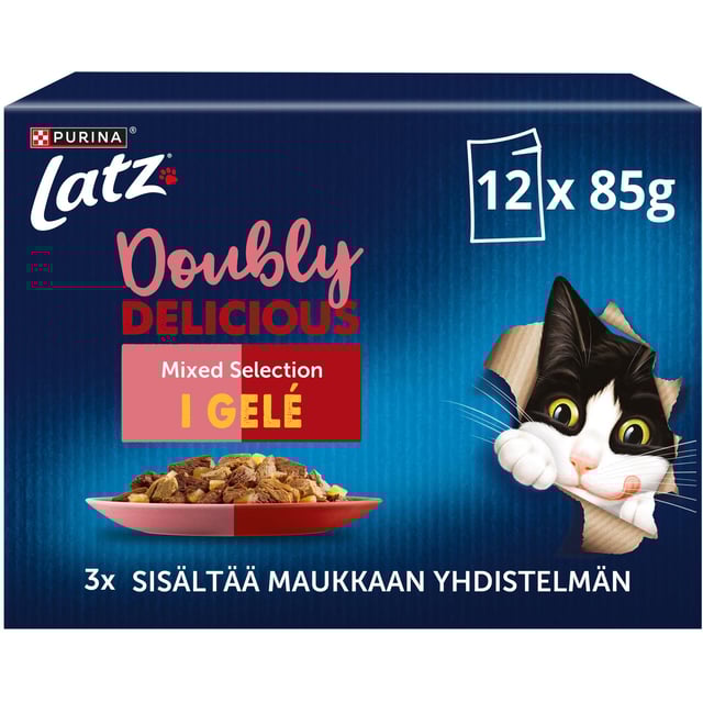 Latz Countryside Selection i sås Oxe, Anka, Lamm, Kalkon 12 x 85 g