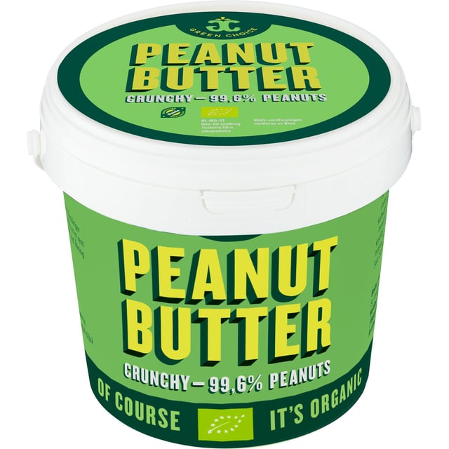 Green Choice Jordnötssmör Crunchy Eko Krav 1000 g