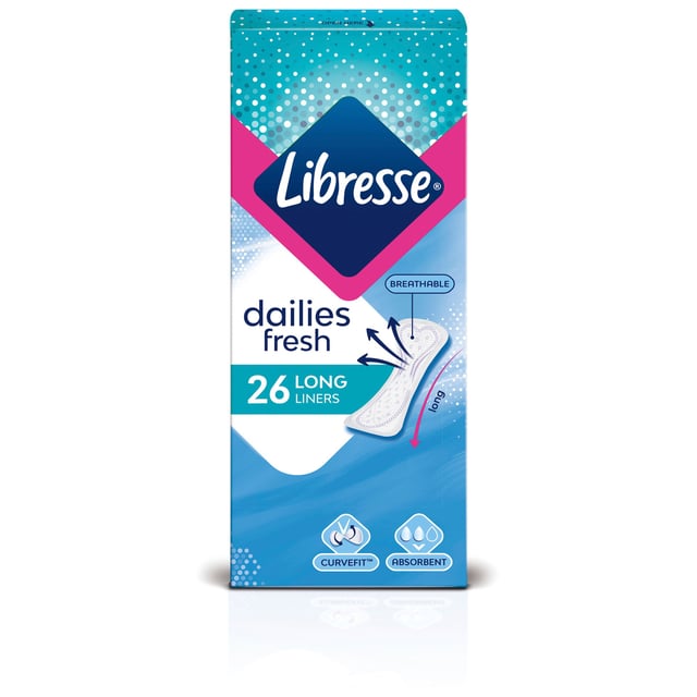 Libresse Dailies Fresh Long Trosskydd 26 st