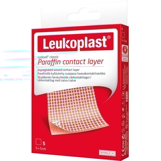 Leukoplast Cuticell Classic Salvkompress 5 st 5x5 cm