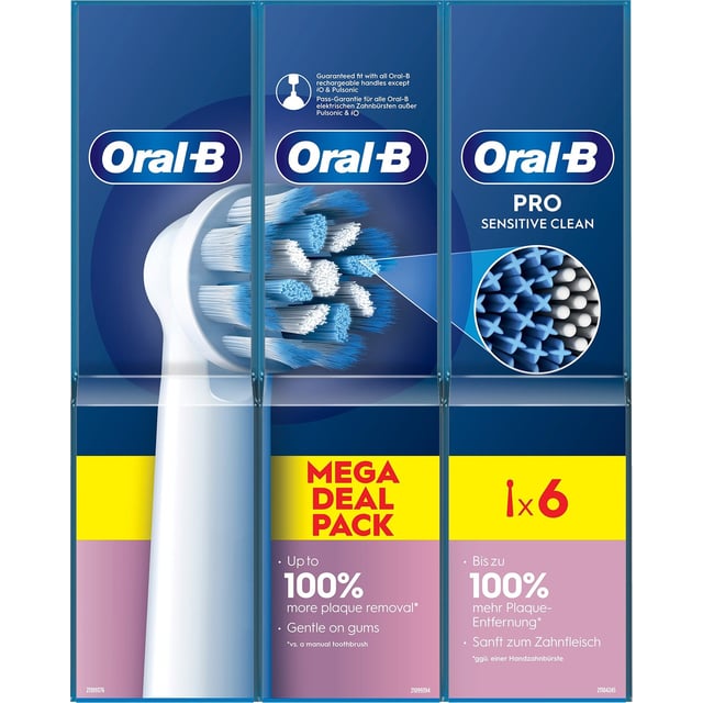 Oral-B Sensitive Clean tandborsthuvud 6 st