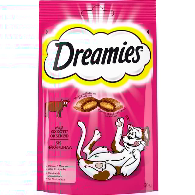 Dreamies Kattgodis Oxkött 60 g