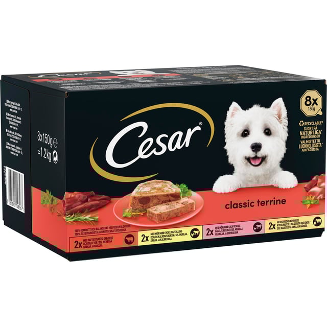 Cesar Classic Hundmat Våtfoder 1200 g
