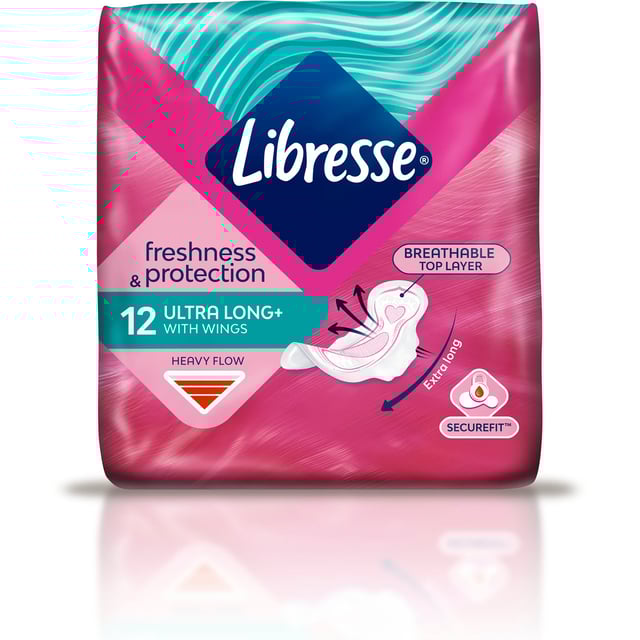 Libresse Freshness & Protection Ultra Long Wing 12 st