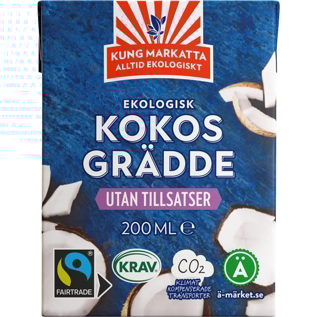 Kung Markatta Kokosgrädde 200ml