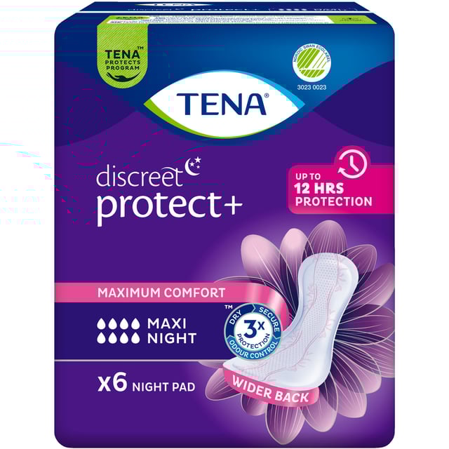 TENA Discreet Maxi Night 6 st