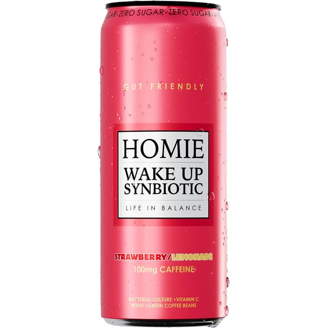 Wake Up Synbiotic Strawberry Lemonade 330 ml