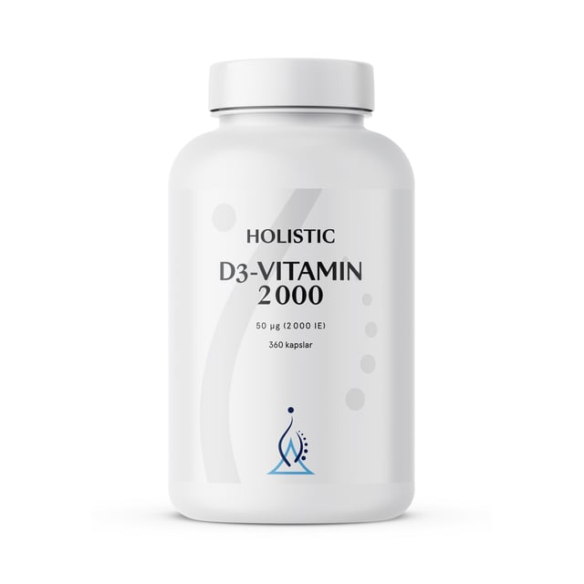 Holistic D3-vitamin 2000 360 kapslar