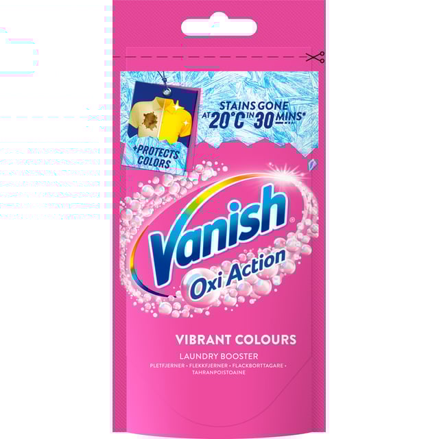 Vanish Pink Laundry Booster Fläckborttagningspulver Sachet 90 g