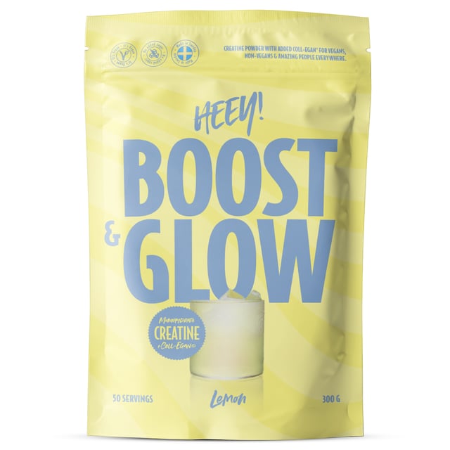 Heey! Boost & Glow Creatine + Collegan® Lemon 300 g