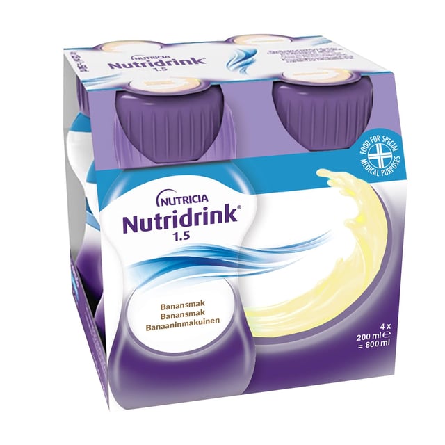 Nutridrink Banansmak, 4 x 200 ml