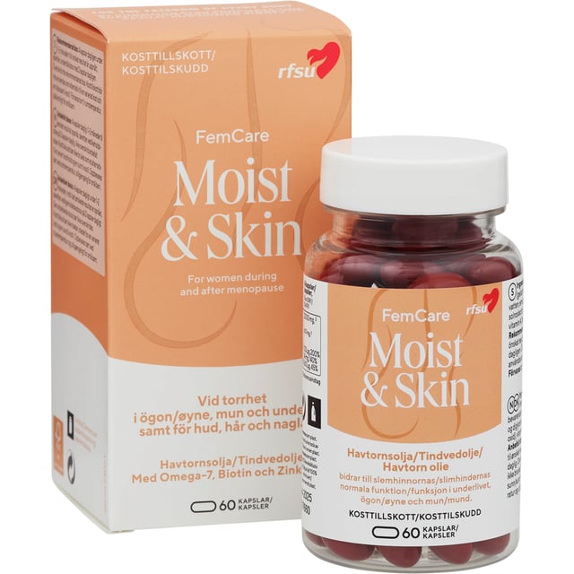RFSU FemCare Moist & Skin 60 kapslar