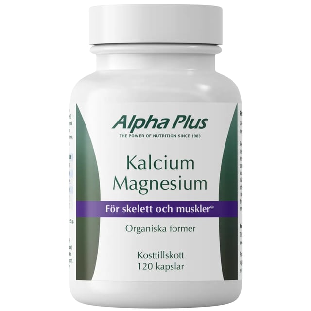 Alpha Plus Kalcium Magnesium 120 kapslar