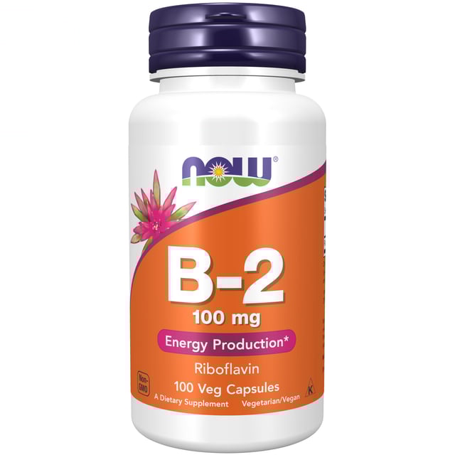 NOW B2 Vitamin 100mg 100 kapslar