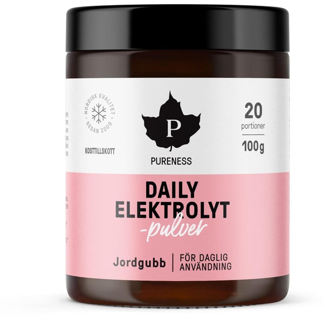 Pureness Daily Elektrolytpulver Jordgubb 100 g