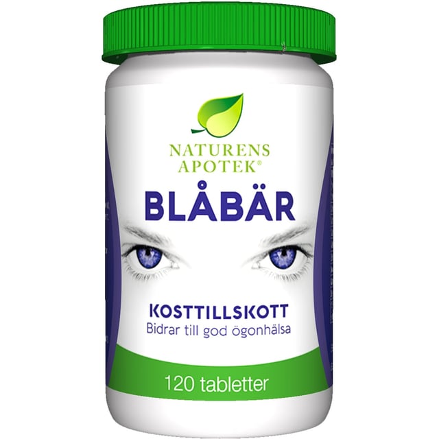 NATURENS APOTEK Blåbär 120 tabletter