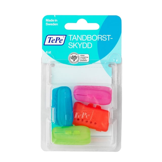 TePe Brush Head Cap Tandborstskydd 4-pack