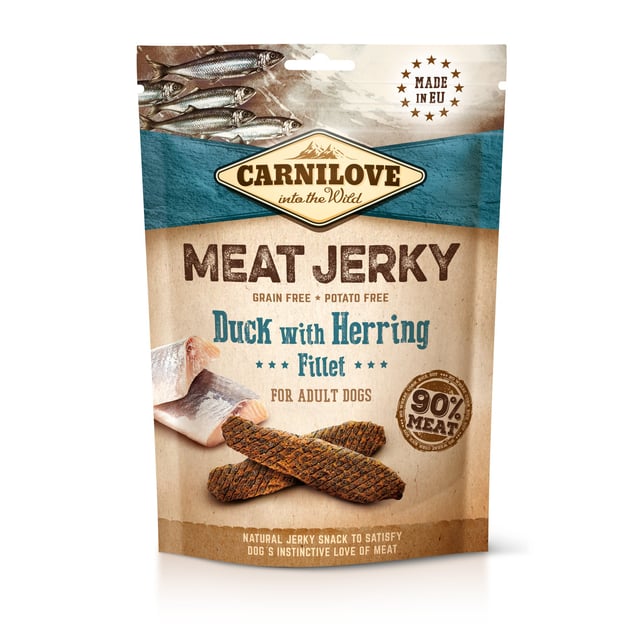 Carnilove Jerky Duck with Herring Fillet 100 g