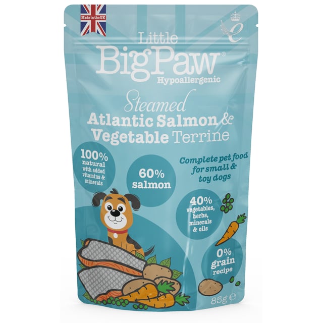 Little BigPaw Steamed Atlantic Salmon & Vegetables 85 g