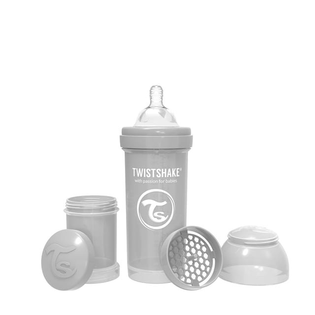 Twistshake Nappflaska Anti-kolik Grå 260 ml
