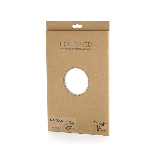 RÄTT START Bäddskydd Plastad Frotté 50 x 60 cm 1 st