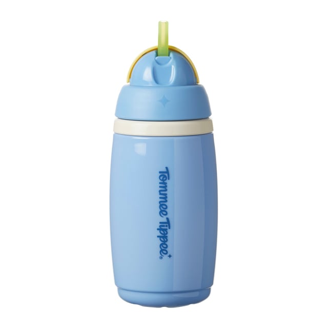 Tommee Tippee Isolerad Mugg med Sugrör Blå 12m+ 266 ml