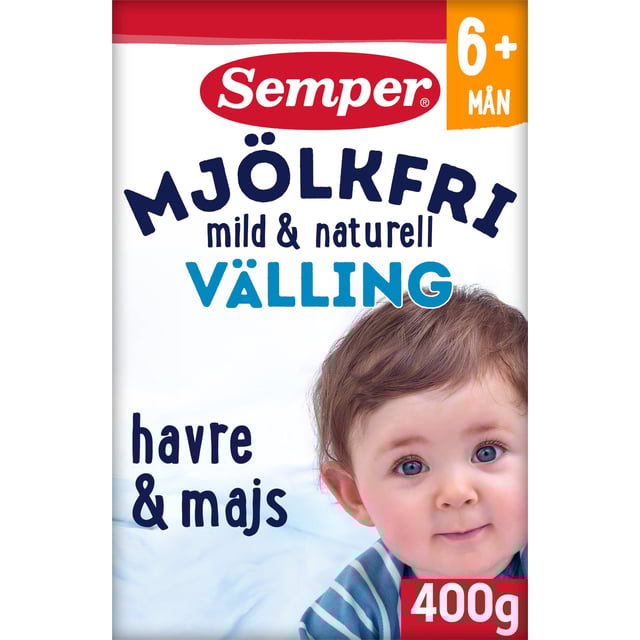 Semper Mjölkfri Välling Mild & Naturell 400 g