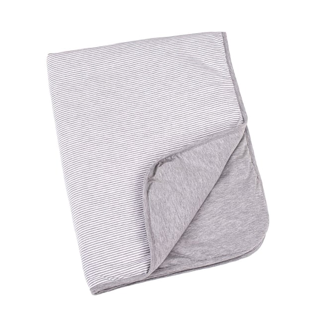Doomoo Vadderad Filt/Täcke Randig Grå