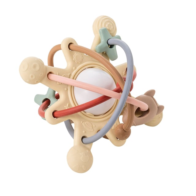 Nattou Soft Silicone Bitleksak Galaxy Beige