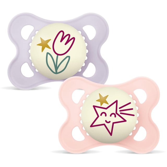 MAM Original Night Silk 0-6m Box V Pink 2 st