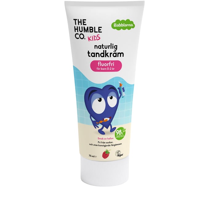 Babblarna Tandkräm Hallon Fluorfri 6 mån-2 år 75 ml