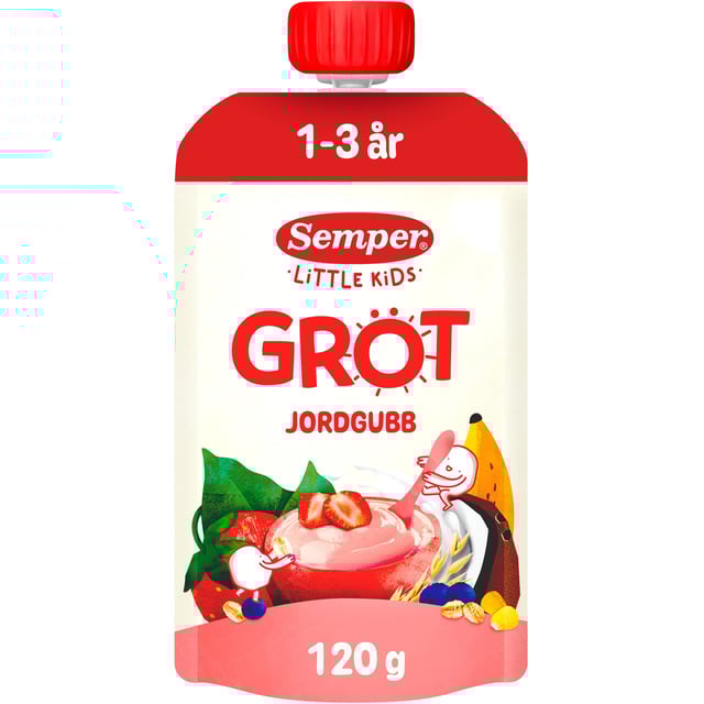 Semper Gröt Jordgubb Banan 1-3 år 120 g