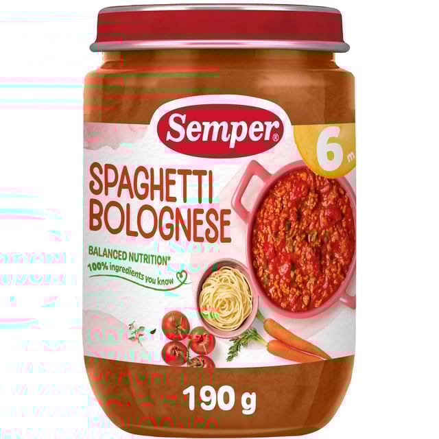 Semper Spagettiköttfärssås från 8 månader 190g