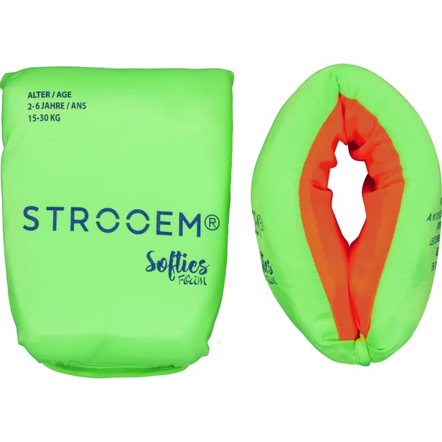 Strooem Softies Foam Swim Armbands Lime/Orange 2-6  år 15-30 kg